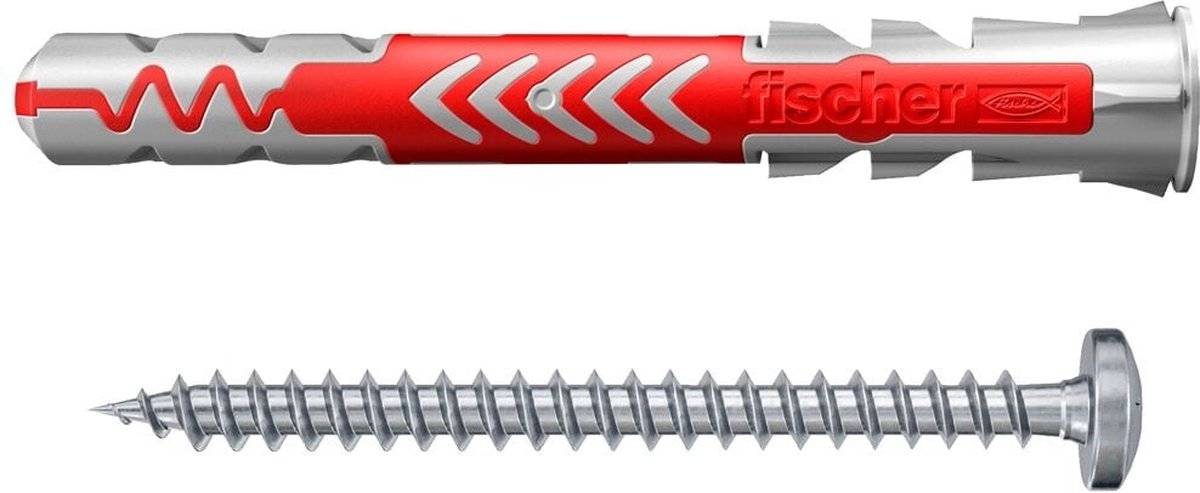 Fischer DUOPOWER 8 x 65 S PH LD, Spreizdübel, Beton, Metall, Grau, 65 mm, 8 mm