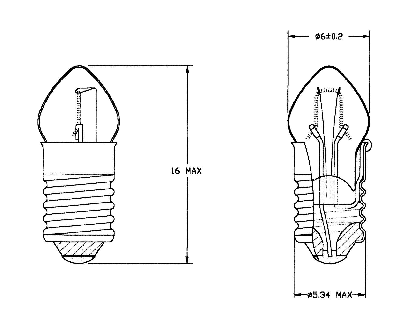 Barthelme 21724350 Spezialglühlampe Klar E5.5 24V 35mA 1 Set