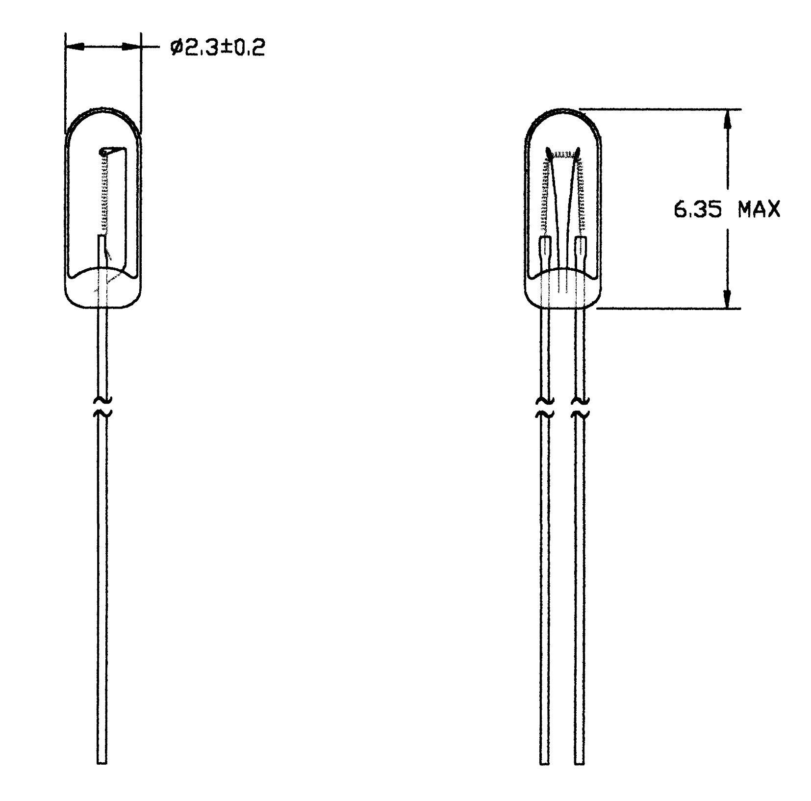 21614500 Spezialglühlampe Klar T3/4 WT 14 V 50 mA 1 Set