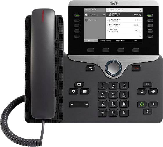 Cisco 8811 Schnurgebundenes Telefon, VoIP Schwarz