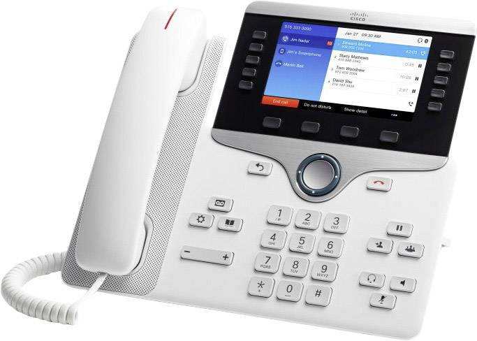 Cisco 8851 Schnurgebundenes Telefon, VoIP Luxweiß
