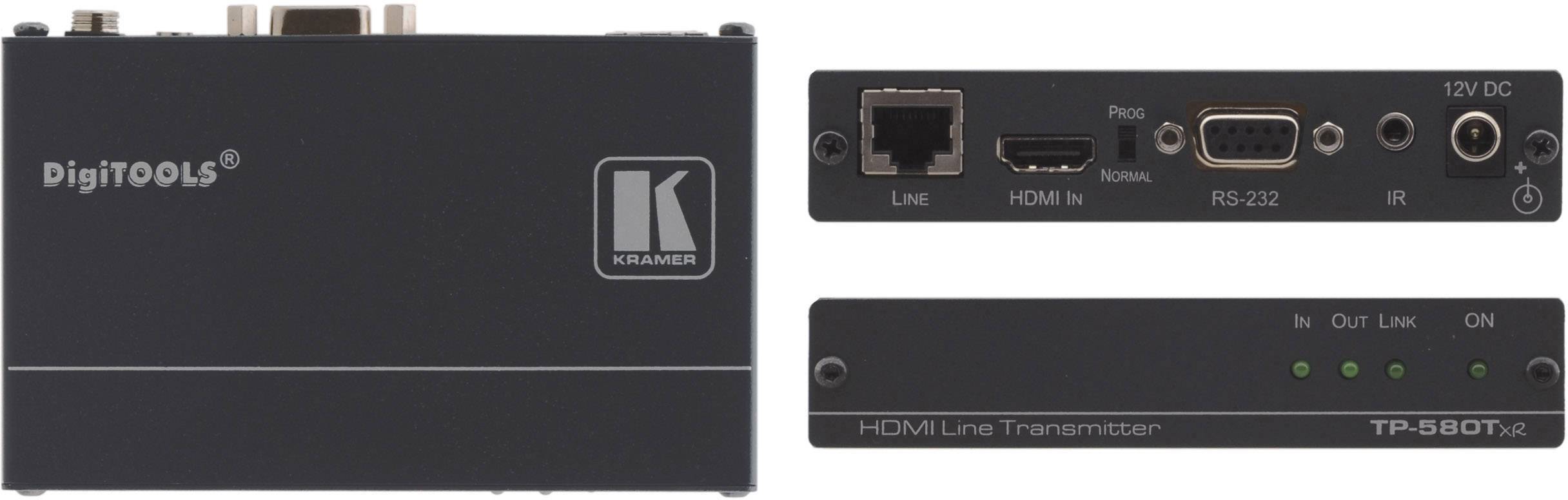 KRAMER ELECTRONICS - Kramer DigiTOOLS TP-580TXR Transmitter - Video-, Audio-, Infrarot- und serielle Erweiterung