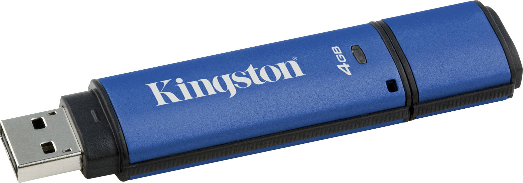 Kingston DataTraveler Vault Privacy 3.0 USB-Stick 4 GB Blau DTVP30/4GB USB 3.2 Gen 1 (USB 3.0)