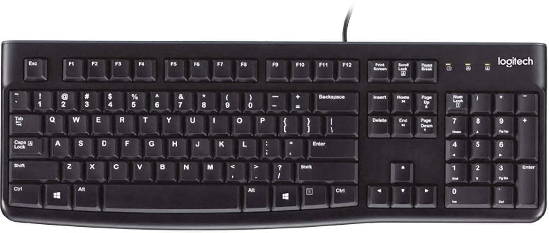Logitech K120 USB Tastatur Französisch, AZERTY Schwarz