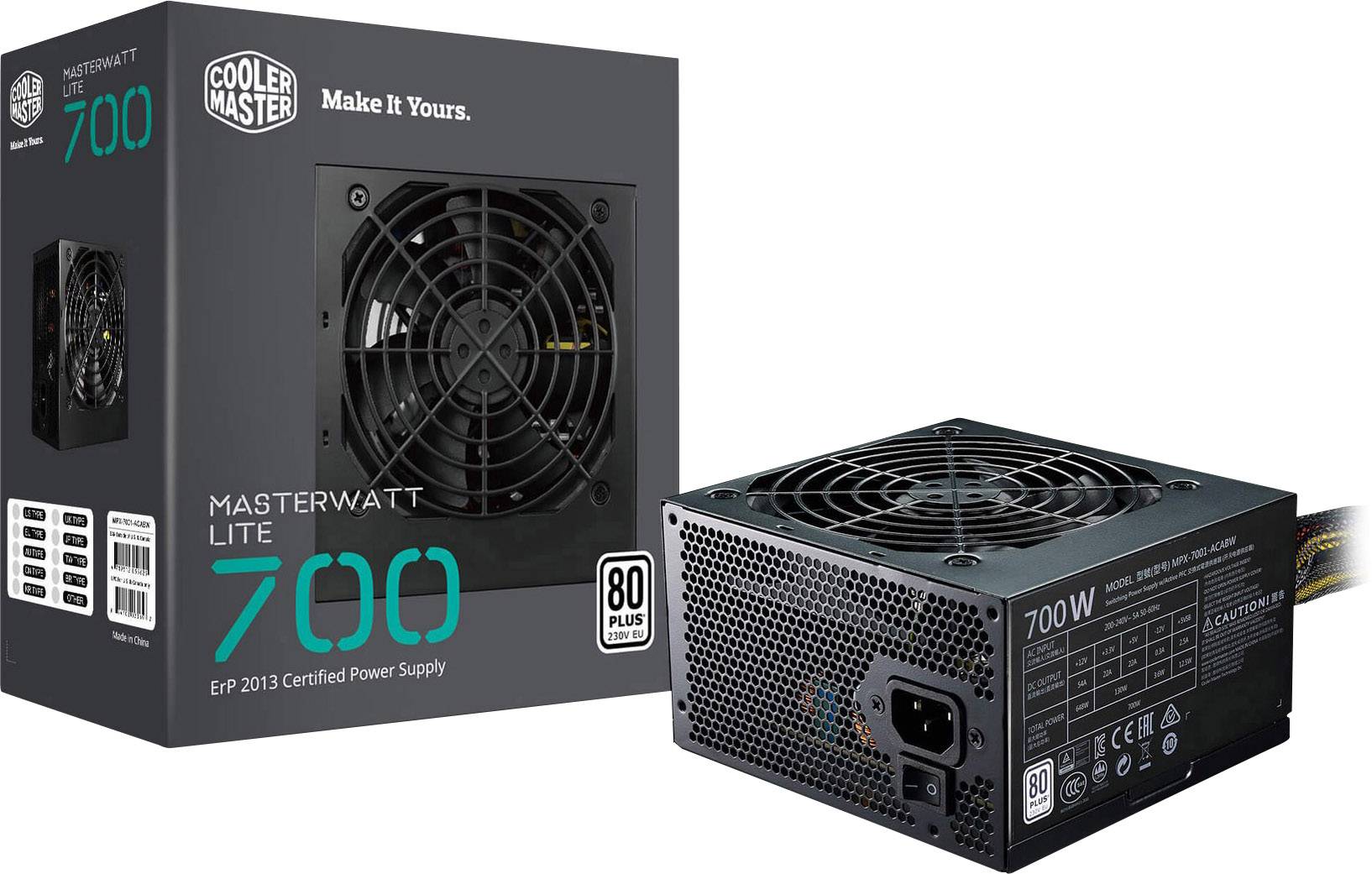 Cooler Master MasterWatt Lite v2 PC Netzteil 700 W ATX 80PLUS®
