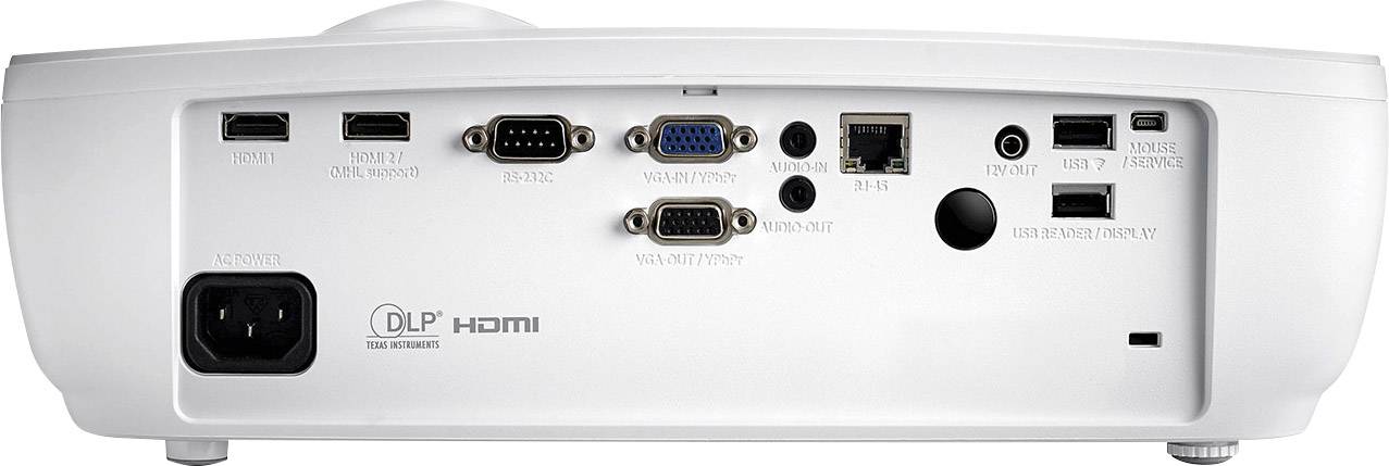 Optoma Beamer EH470  DLP Helligkeit: 5000 lm 1920 x 1080 HDTV 20000 : 1 Luxweiß