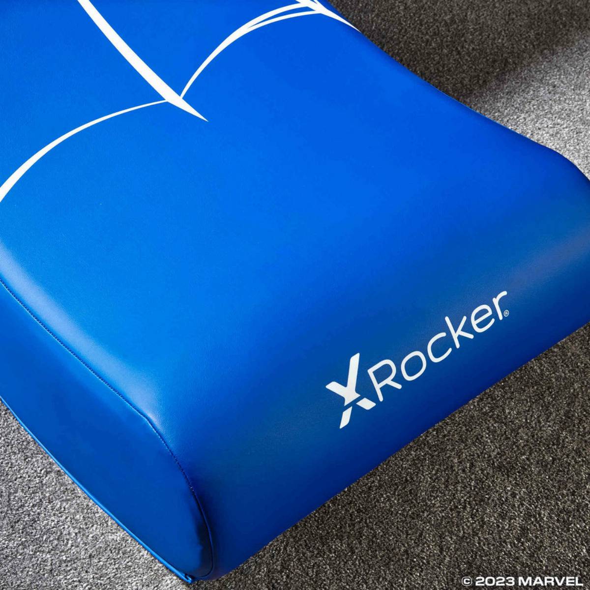 X Rocker 2021178 Videospiel-Stuhl Konsolen-Gamingstuhl Gepolsterter, ausgestopfter Sitz Schwarz, Blau, Rot, Weiß