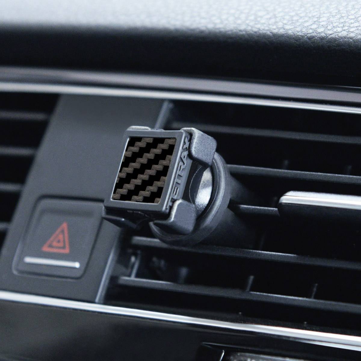 TETRAX CARBON Lüftungsgitter, Klebepad Handy-Kfz-Halterung Magnetbefestigung, 360° drehbar