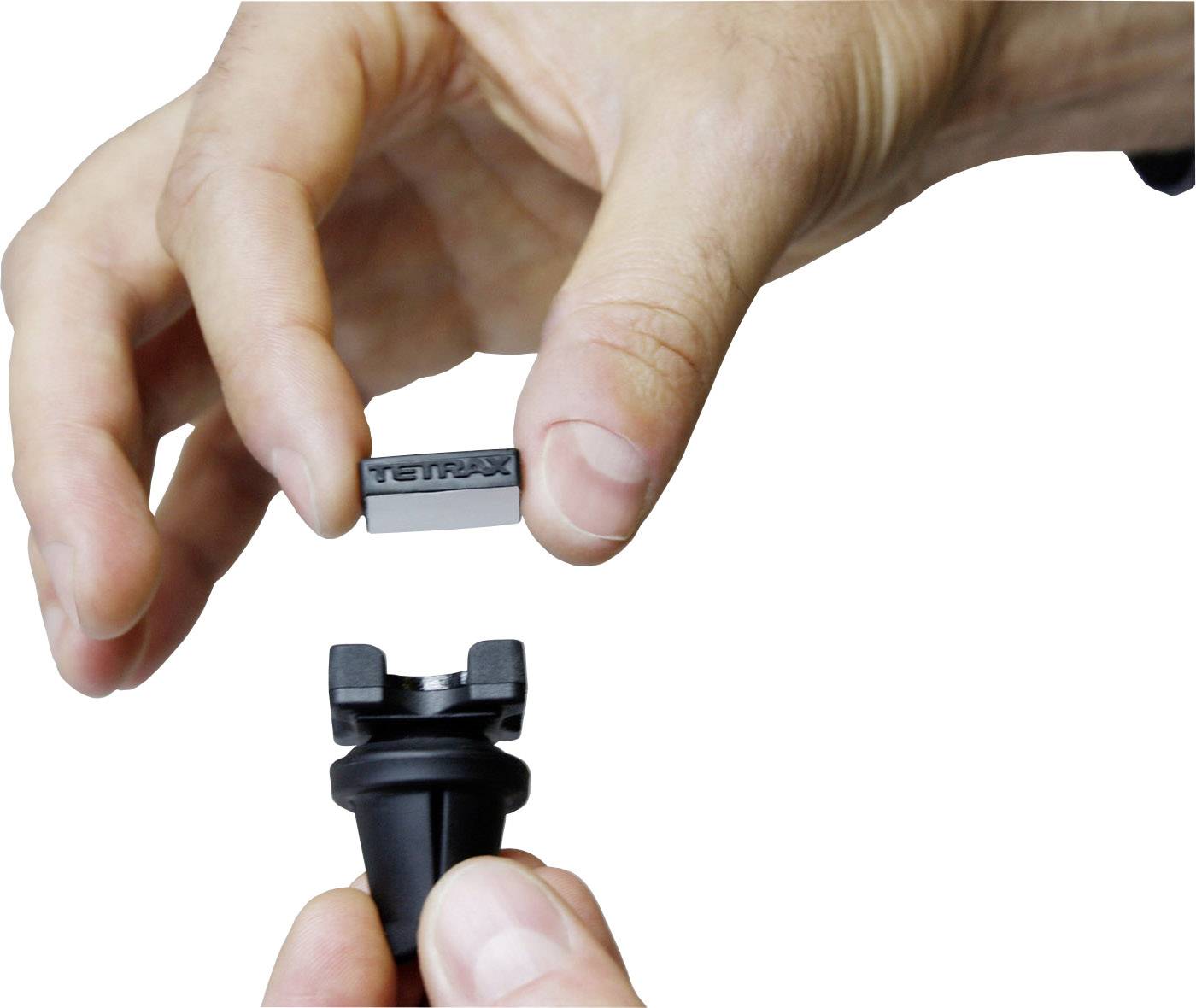 TETRAX CARBON Lüftungsgitter, Klebepad Handy-Kfz-Halterung Magnetbefestigung, 360° drehbar