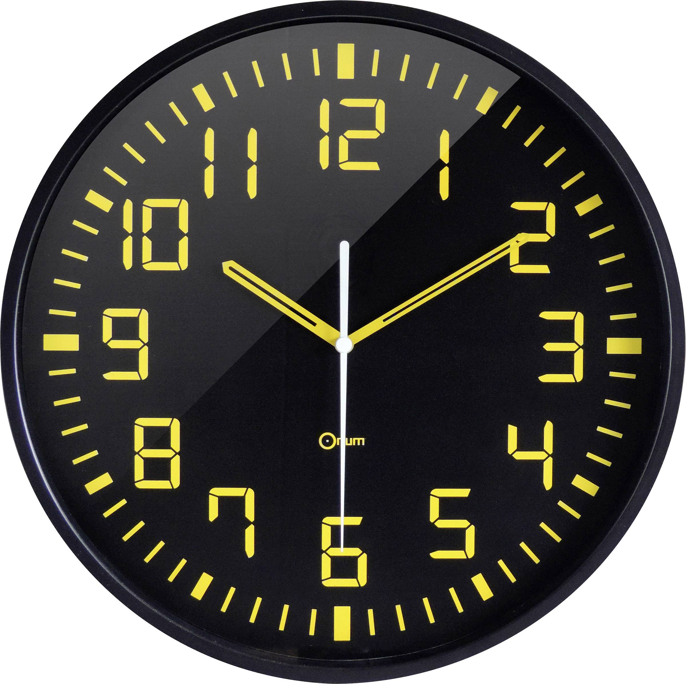 Orium 11023 Wanduhr Schwarz 1 St.