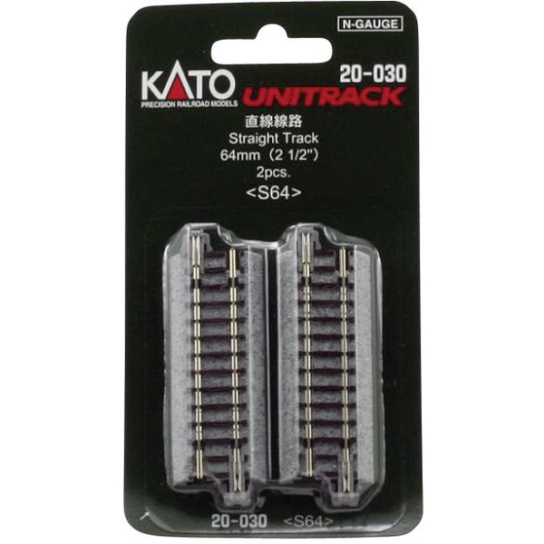 KATO 7078005 N Unitrack Gerades Gleis 64mm 2St. KATO 7078005 N Unitrack Gerades Gleis 64mm 2St.