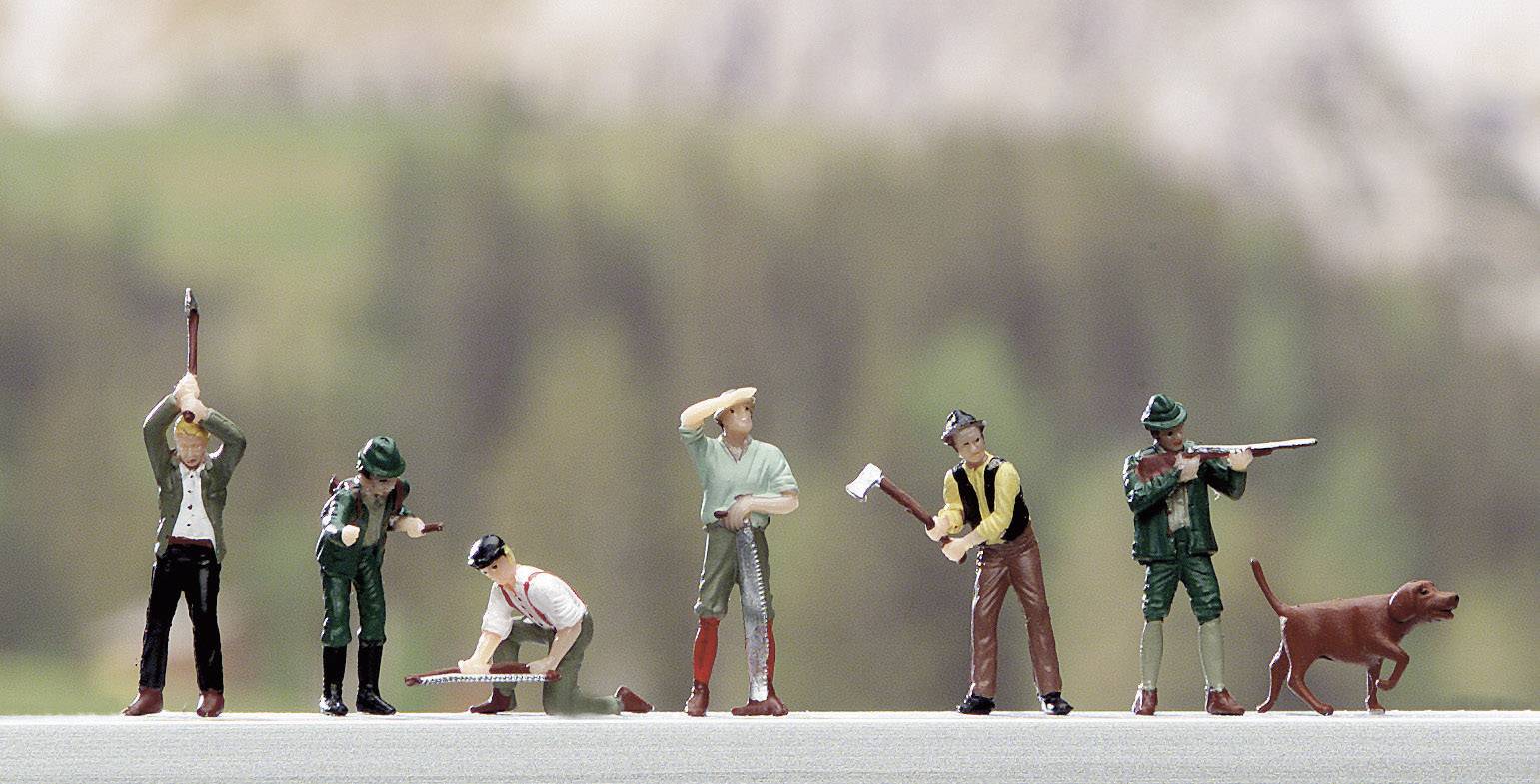 NOCH H0 Jäger und Holzfäller 15060 Stehend, Bemalt