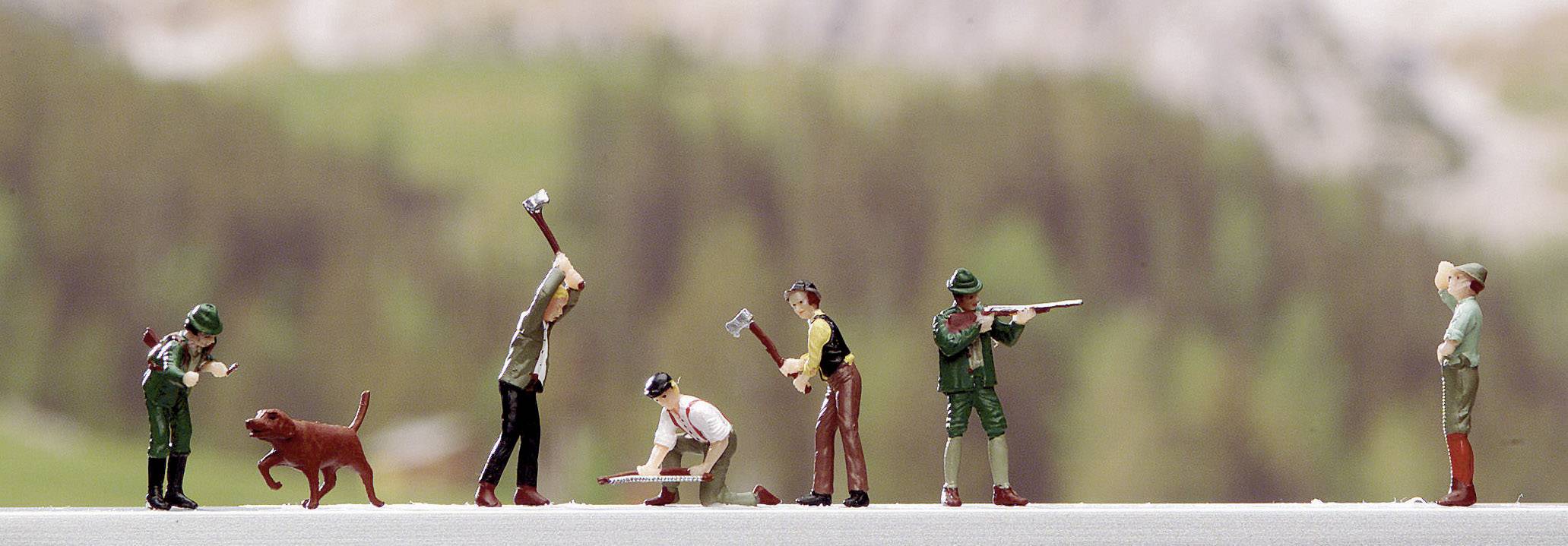 NOCH H0 Jäger und Holzfäller 15060 Stehend, Bemalt