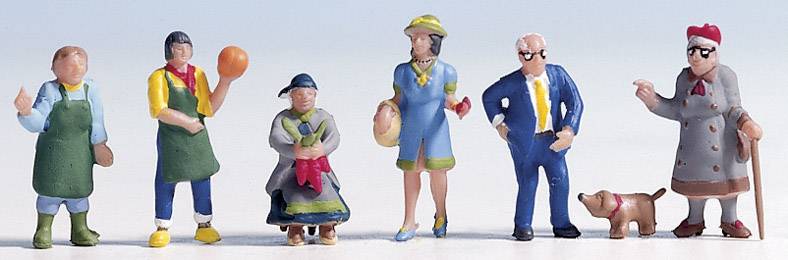 NOCH H0 Wochenmarkt 15470 Bemalt, Stehend