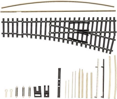 83433 TT Tillig Gleis (ohne Bettung) Weiche, rechts 129.5mm 15° 353mm