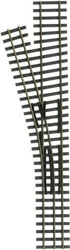 85182 H0e Tillig Schmalspur-Gleis Abzweig, links 228mm 15° 273mm