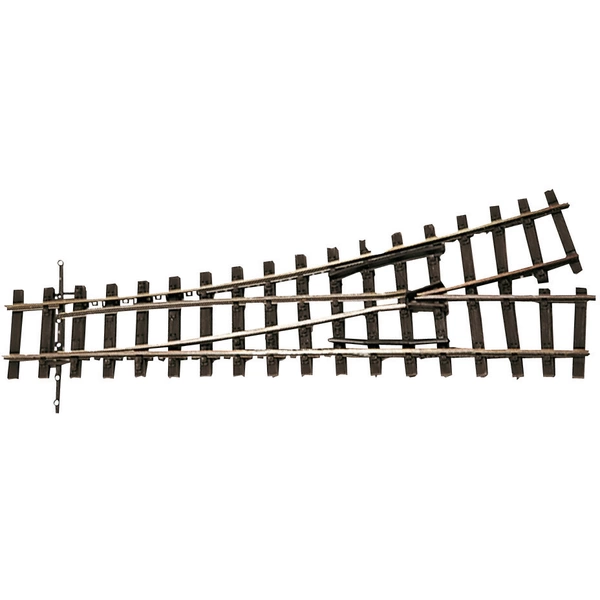 85641 H0e Tillig Schmalspur-Gleis Weiche, rechts, links 128mm 18° 490mm 85641 H0e Tillig Schmalspur-Gleis Weiche, rechts, links 128mm 18° 490mm