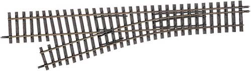 85184 H0m Tillig Schmalspur-Gleis Abzweig, links 228mm 15° 363mm
