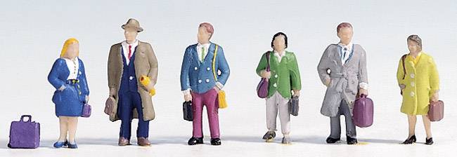 NOCH H0 Reisende Bemalt, Stehend