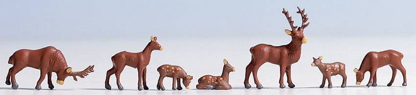 NOCH H0 Hirsche Bemalt, Stehend