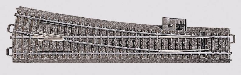 Märklin H0 C-Gleis (mit Bettung) 24712 Weiche, schlank, rechts 236.1 mm 1 St.