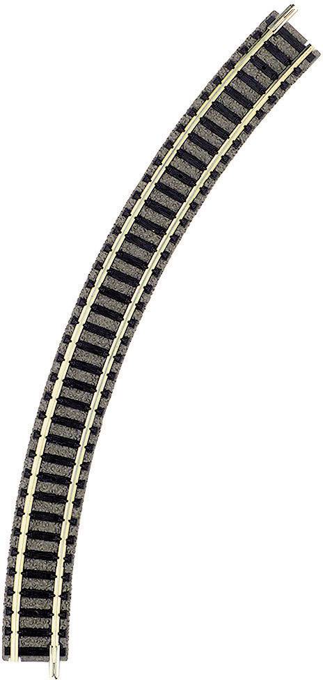Fleischmann 9125 N piccolo (mit Bettung) Gebogenes Gleis 45° 225.6mm 1St.