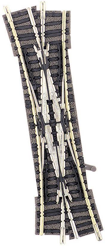 Fleischmann 9184 N piccolo (mit Bettung) Doppelkreuzungsweiche, links 111mm 15° 430mm 1St.