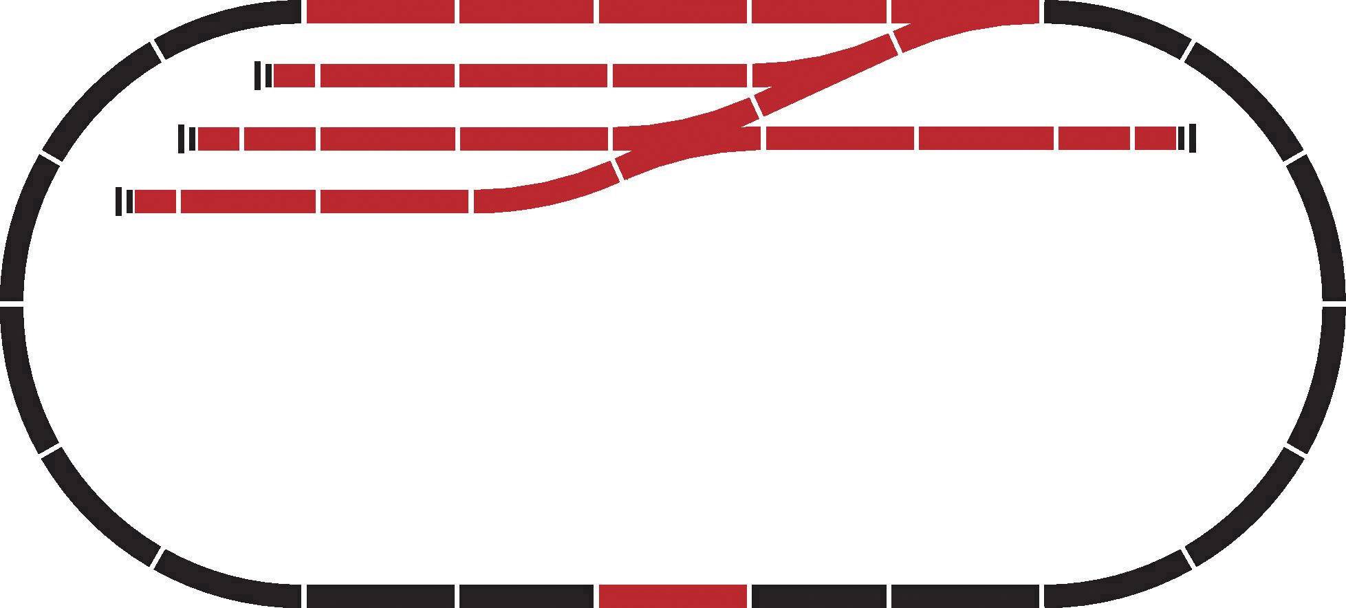 H0 Märklin C-Gleis (mit Bettung) 24905 Ergänzungs-Set C5