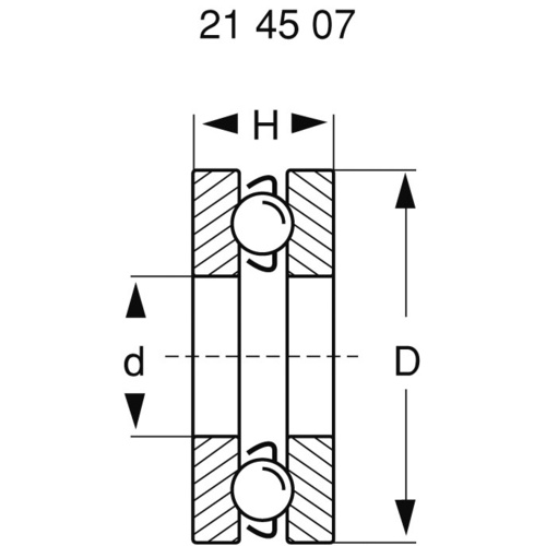 Reely Rillenkugellager axial Chromstahl Innen-Durchmesser: 4mm Außen-Durchmesser: 9mm Drehzahl (max.): 15000 U/min