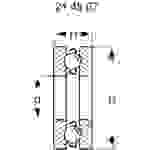 Reely Rillenkugellager axial Chromstahl Innen-Durchmesser: 5 mm Außen-Durchmesser: 12 mm Drehzahl (