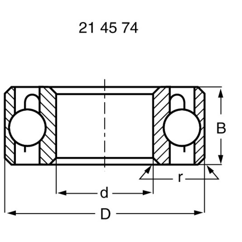 Reely Kugellager radial Edelstahl Innen-Durchmesser: 4 mm Außen-Durchmesser: 9 mm Drehzahl (max.)