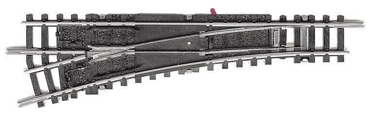 MiniTrix T14938 N Gleis Weiche, links 112.6mm 15° 362.6mm 1St.
