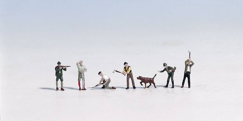 NOCH H0 Jäger und Holzfäller 15060 Stehend, Bemalt