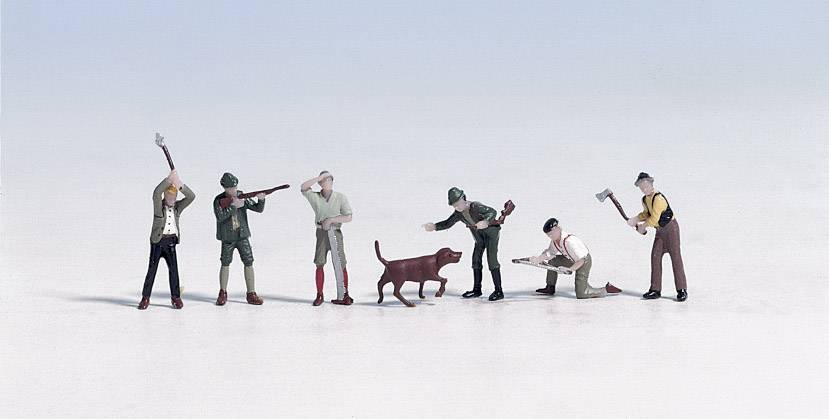 NOCH H0 Jäger und Holzfäller 15060 Stehend, Bemalt