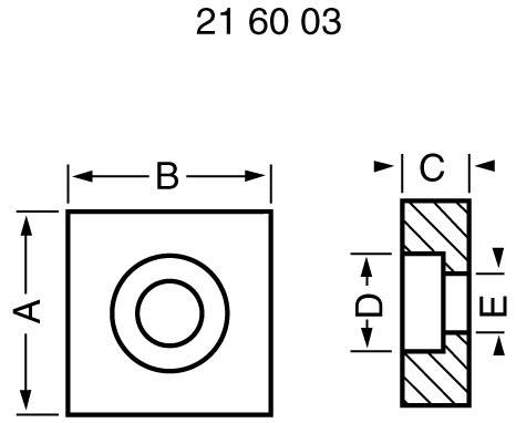 Reely Lagerbock 13 Bohrungs-Ø: 13mm