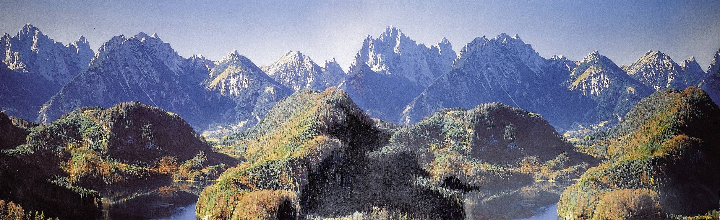 Faller 180512 H0 Modellbahn Hintergrund Neuschwanstein 3200mm x 1000mm