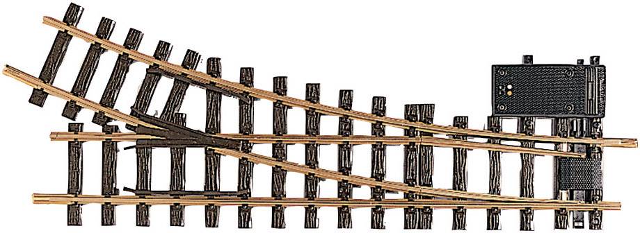LGB 16050G Gleis Weiche, elektrisch, rechts 440mm 22.5° 1243mm 1St.