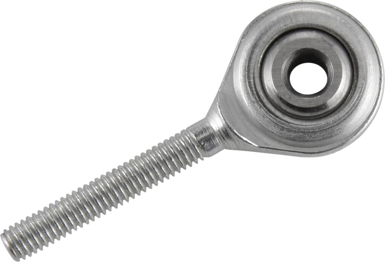Metallkugelgelenk mit langem Gewinde, geeignet für mechanische Verbindungen und Bewegungsübertragung.