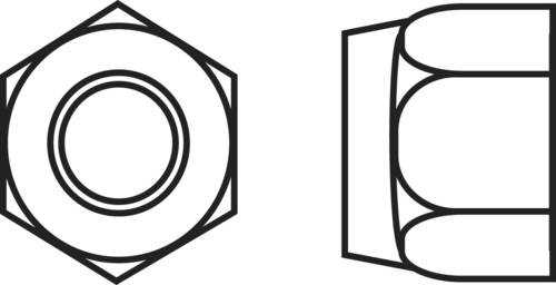 TOOLCRAFT 223395 Sicherungsmuttern M3 DIN 985 Stahl verzinkt 10St.