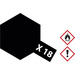 Tamiya Acrylfarbe Schwarz (seidenmatt) X-18 Glasbehälter 23ml