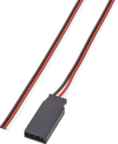 Modelcraft Servo Gegenkabel [1x Futaba-Stecker - 1x offenes Ende] 30.00cm 0.14mm² flach