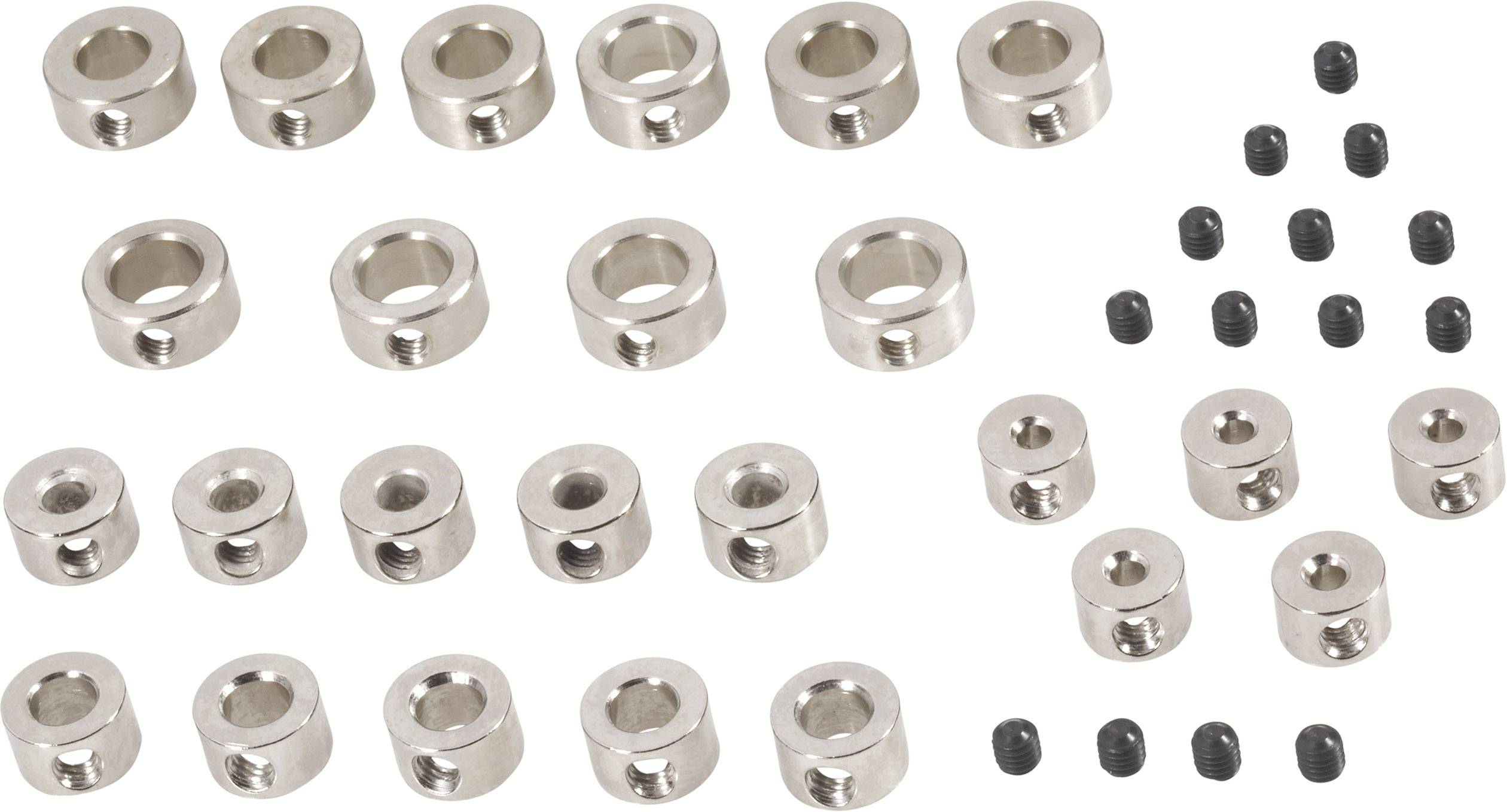 Modelcraft Stellring-Sortiment Passend für Welle (Details): 2 mm, 3 mm, 4 mm, 5 mm, 6 mm Außen-Durc