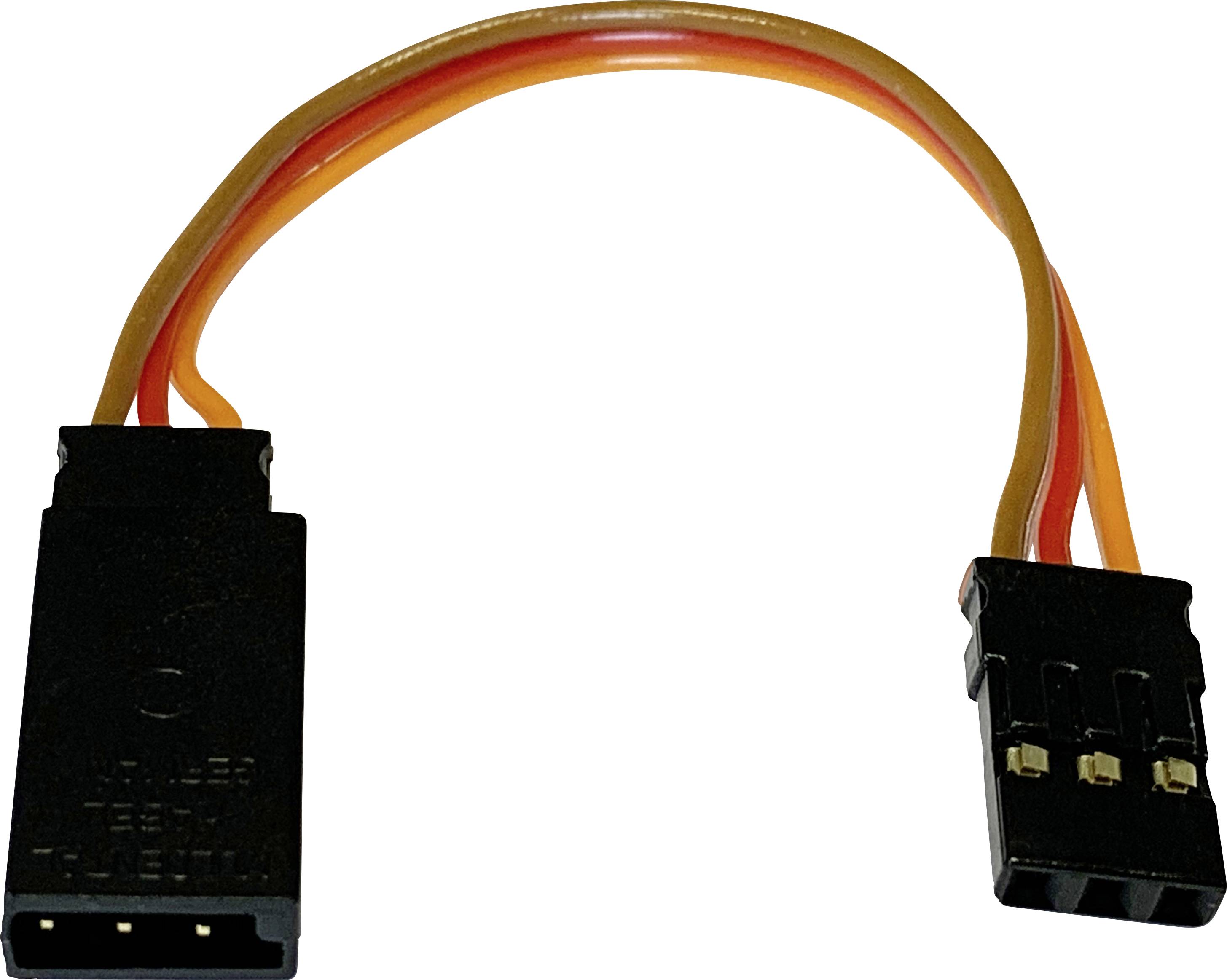 Modelcraft Servo Adapterkabel [1x Futaba-Stecker - 1x JR-Buchse] 9.00 cm 0.14 mm²