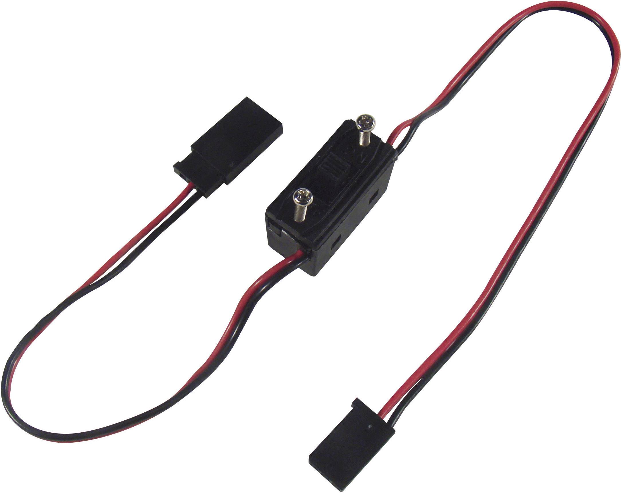 Modelcraft Standard Ein-/Aus-Schalterkabel [1x Futaba-Stecker - 1x Futaba-Buchse] 0.14 mm²