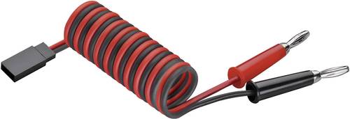 Modelcraft Empfängerladekabel [2x Bananenstecker - 1x JR-Stecker] 25.00cm 0.25mm²
