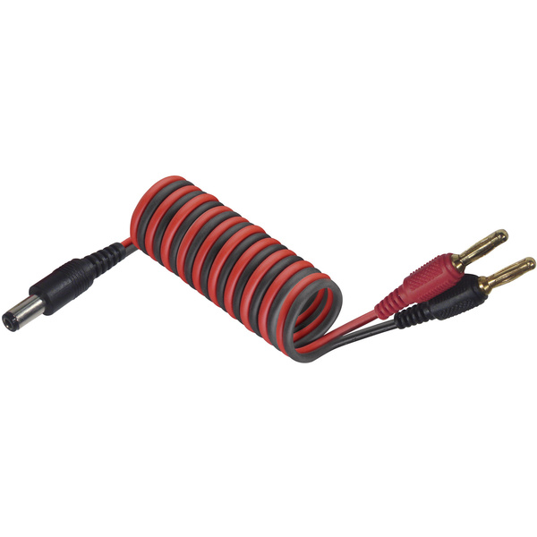 Câble de charge pour émetteur Futaba Modelcraft 208348 [2x banane mâle - 1x cylindrique] 25.00 cm 0.50 mm²
