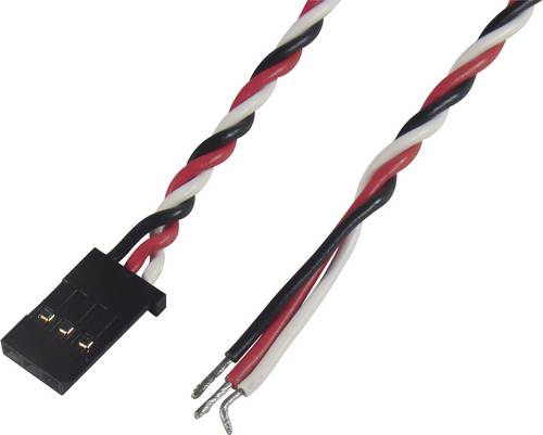 Modelcraft Servo Anschlusskabel [1x Futaba-Buchse - 1x offenes Ende] 0.25mm² verdrillt