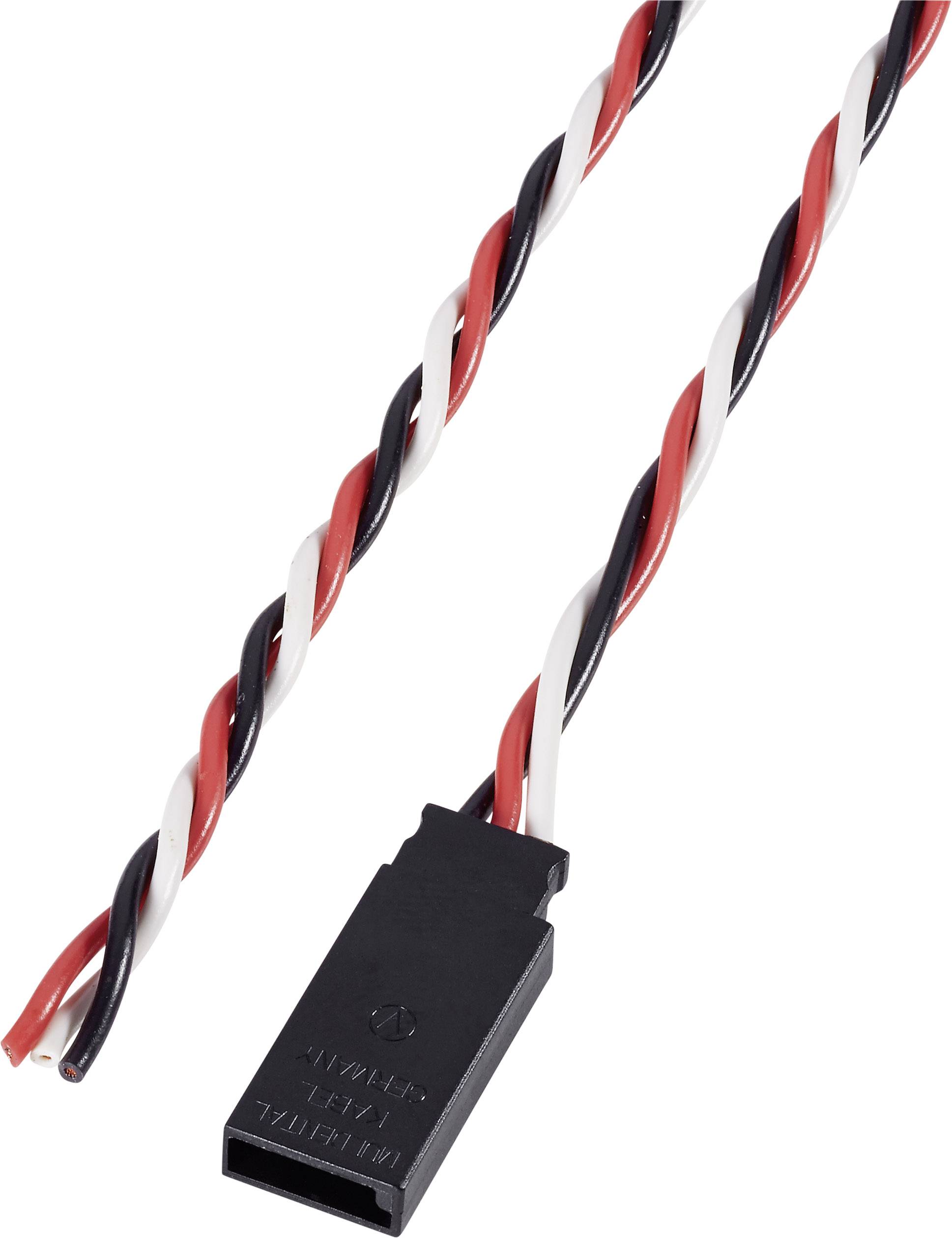Modelcraft Servo Gegenkabel [1x Futaba-Stecker - 1x offene Kabelenden] 30.00 cm 0.25 mm² verdrillt