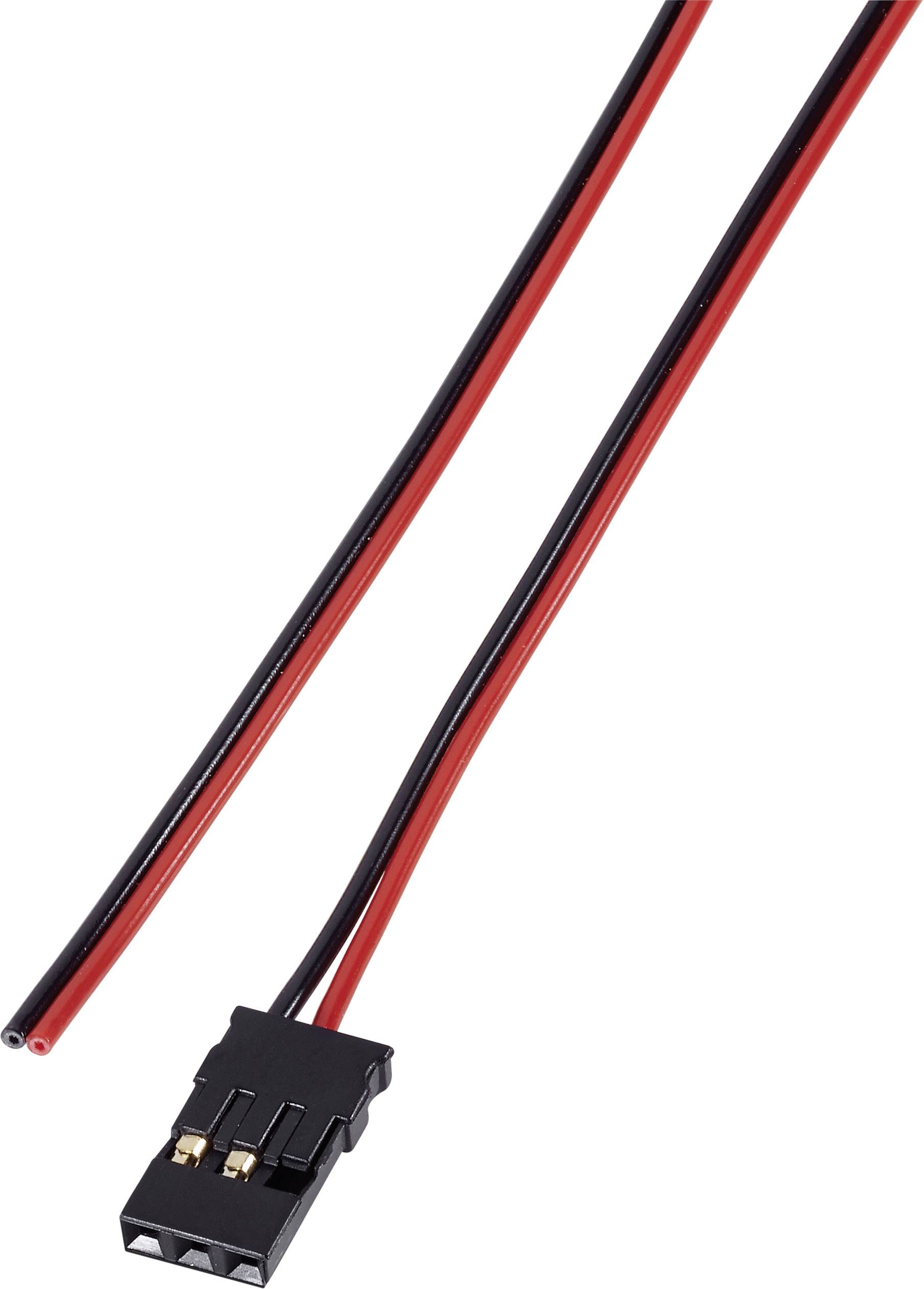 Modelcraft Akku Anschlusskabel [1x JR-Buchse - 1x offene Kabelenden] 30.00 cm 0.14 mm² 223959