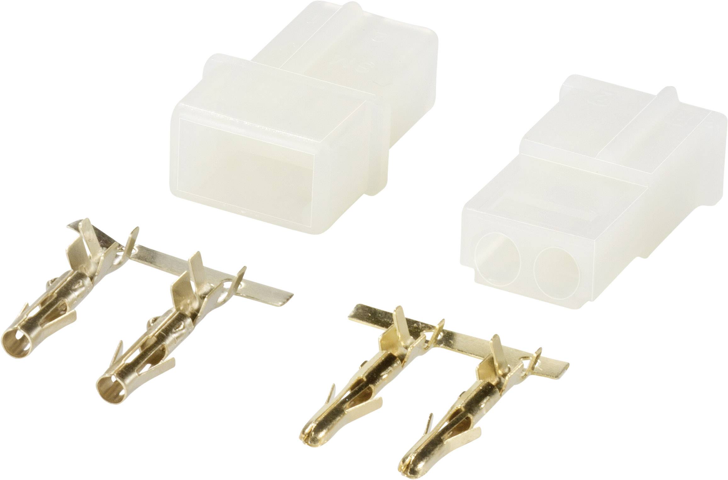 Modelcraft 223987 Akku Stecker, Akku Buchse AMP vergoldet 1 Paar